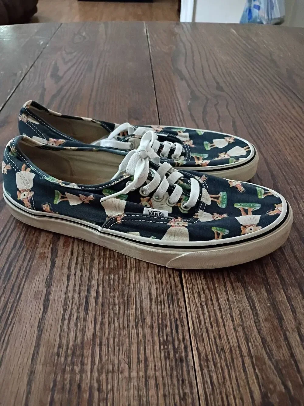 Vans Authentic Digi Hula Girl Hawaiian Print Sneakers Mens 9.5 Womens 11 Rare